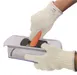 Omcan USA 47255 Cut-Resistant Reversible 5-Finger Glove, Small Size, Red Band, Cut Protection 1 image