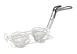 Omcan USA 47358 6" Tortilla Double Taco Cup Fry Basket, 2-Compartment, Durable Stainless Steel 1 image