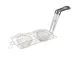 Omcan USA 47359 - 8" Double Taco Cup Fry Basket, Tortilla Warmer, Stainless Steel 1 image