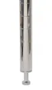 Omcan USA 47682 Omcan USA NSF 8" Stationary Wire Shelving Post, Chrome Finish, 9" Height, Leveler 1 image