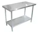 Omcan USA 47719 Stainless Steel Top 30" - 35" Work Table 1 image