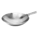 Omcan USA 47863 Mandarin Wok, 14" Diameter Stainless Steel, Welded Joint, Single Long Handle 1 image