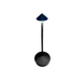 Omcan USA 48283 LED Table Lamp 4-1/8" Dia x 11-4/5" H Stepless Dimming Battery 13h Aluminum Black 1 image