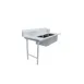 Omcan USA 48485 72" S.Steel Soiled Straight Dishtable – 20"x20" 2 Sinks, 16 Gauge / Left‑to‑Right 1 image