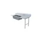 Omcan USA 48488 84" Soiled Straight Dishtable with (2) 20"x20" Sinks – 16 Gauge / Right-to-Left 1 image