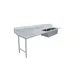 Omcan USA 48489 Soiled Straight Dishtable with (2) 20"x20" Sinks – 96" W x 30" D / Left‑to‑Right 1 image