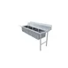 Omcan USA 48496 72" Soiled Straight Dishtable with (3) 20"x20" Sinks – 16 Gauge / Right-to-Left 1 image