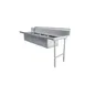Omcan USA 48498 84" Soiled Straight Dishtable with (3) 20"x20" Sinks – 16 Gauge / Right-to-Left 1 image