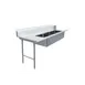Omcan USA 48501 108" Stainless Steel Soiled Dishtable – 20"x20" 3 Sinks, 16 Gauge / Left to Right 1 image