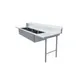 Omcan USA 48502 108" Soiled Straight Dishtable with (3) 20"x20" Sinks – 16 Gauge / Right-to-Left 1 image