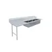 Omcan USA 48503 120" Soiled Straight Dishtable with (3) 20"x20" Sinks – 16 Gauge / Left‑to‑Right 1 image
