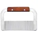 Omcan USA 80006 Crinkle Cut Serrator, 7-1/4" Stainless Steel Blade, Wooden Handle, Garnishing Tool 1 image