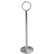 Omcan USA 80014 Table Number Stand – 8" Height, 2" Chrome Plated Base, 7"‑9" Height, Menu Display 1 image