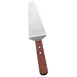 Omcan USA 80018 Pie Server - 4-3/4" x 2-3/8" Stainless Steel Blade, Wooden Handle, Smooth Edge 1 image