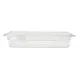 Omcan USA 80039 1/2-Size Clear Polycarbonate Food Pan, 12-4/5" x 10-7/16" x 2-1/2" Deep, NSF 1 image