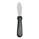 Omcan USA 80042 Sandwich Spreader 3-5/8" x 1-1/4" Serrated Stainless Blade, Black Plastic Handle 1 image