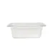 Omcan USA 80043 Food Pan – 1/9 Size, 6-15/96" x 4-1/4" x 2-1/2" Clear Polycarbonate, NSF 1 image