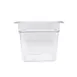 Omcan USA 80048 Food Pan - 1/6 Size, 6-15/96" x 6-3/8" x 5-7/8" Deep, Clear Polycarbonate NSF 1 image