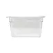 Omcan USA 80053 1/4 Size Clear Polycarbonate Pan, 10-7/16" x 6-3/8" x 5-7/8" Deep, NSF 1 image