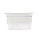 Omcan USA 80057 Food Pan – 1/3 Size, 12‑4/5" x 6‑15/96" x 7‑7/8" Deep, Clear Polycarbonate, NSF 1 image