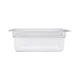 Omcan USA 80062 Food Pan – 1/4 Size, 10-7/16" x 6-3/8" x 3-15/96" Clear Polycarbonate, NSF 1 image