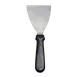 Omcan USA 80084 Bowl and Pan Scraper, 4-1/2" x 3" Blade, Black Plastic Handle, Smallware Kitchen Tool 1 image