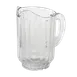 Omcan USA 80088 Clear 48oz Polycarbonate Water Pitcher with Handle – 48oz, NSF 1 image