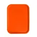 Omcan USA 80104 Fast Food Tray – 14" x 18" Orange Polypropylene Basket Weave, NSF 1 image