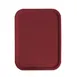 Omcan USA 80106 Fast Food Tray – Basket Weave, 14" x 18", Polypropylene, Red, NSF 1 image