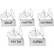 Omcan USA 80136 Hanging Iced Tea Beverage Sign with Chain, Stainless Steel – Coffee Service 2 image