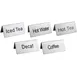 Omcan USA 80141 - Iced Tea Stainless Steel Beverage Tent Sign, Printed Metal Tabletop Display 2 image