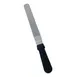 Omcan USA 80142 Offset Bakery Spatula, 6-1/2" Blade x 1-5/16" Stainless Steel, Black Plastic Handle 1 image
