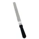 Omcan USA 80143 Offset Bakery Spatula, 8½" x 1½" Stainless Steel Blade, Black Plastic Handle 1 image