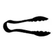 Omcan USA 80151 Plastic Serving Tongs, 6" Scallop Grip, Polycarbonate, Black, NSF 1 image
