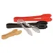 Omcan USA 80153 Serving Tongs, 9" Scallop Grip, Beige Polycarbonate, NSF, 7-9" Length 1 image