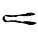 Omcan USA 80155 - 9" Scallop Grip Plastic Serving Tongs, Polycarbonate, Black, NSF 1 image