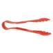 Omcan USA 80160 Plastic Serving Tongs, 12" Scallop Grip, Red Polycarbonate, NSF 1 image