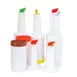 Omcan USA 80161 - 12‑Piece 1‑Qt Pourer Set, Assorted Colors, 32‑oz, Polypropylene - 12/Set 1 image