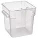 Omcan USA 80170 4 Qt Square Food Storage Container, Polycarbonate Clear, Container Only 1 image