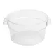 Omcan USA 80174 2-Qt Round Clear Polycarbonate Food Storage Container, No Lid, NSF 1 image