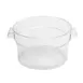 Omcan USA 80178 Food Storage Container – 12 Qt Round Polycarbonate Clear, 7‑12Qt, No Lid 1 image