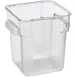 Omcan USA 80180 Storage Container – 18 Qt Square Polycarbonate Clear, No Lid, 13‑18 Qt 1 image