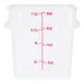 Omcan USA 80193 8 Qt Square Storage Container, Translucent Polypropylene, 7-12 Qt, No Lid 1 image