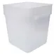 Omcan USA 80197 Food Storage Container – 22‑Qt Square PP, Translucent, 19‑24 qt, No Lid 1 image