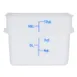Omcan USA 80201 Food Storage Container – 12 Qt Square Polypropylene White, No Lid, 7‑12 Qt 1 image