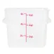Omcan USA 80203 Food Storage Container – 6 Qt Square Polypropylene, Translucent, Container Only 1 image