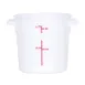 Omcan USA 80230 Food Storage Container - 1 Qt Round Polypropylene Vessel, White, Container Only 1 image