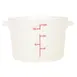 Omcan USA 80233 - 12 Qt Round Storage Container, Translucent PP, 7-12 Qt, Lid-Free 1 image