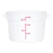 Omcan USA 80234 Food Storage Container – 12 Qt Round Polypropylene White, No Lid 1 image