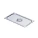 Omcan USA 80270 Stainless Steel Steam Table Pan Cover – 1/3‑Size Flat Solid with Handle, No Hinge 1 image